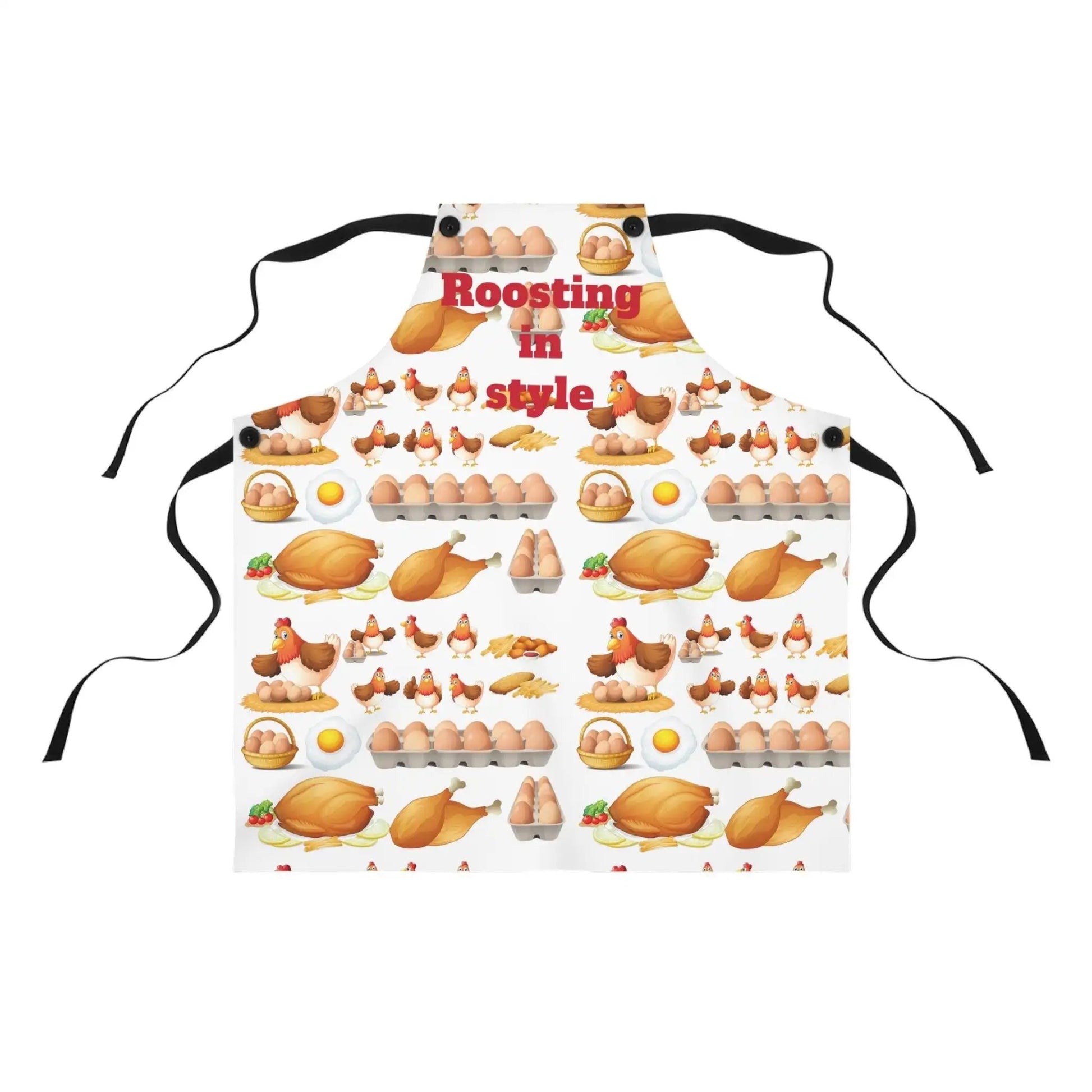 Roosting in Style Chicken Apron (AOP)Our Poly Twill Apron is the perfect cooking accessory. Lightweight, stylish and durable, this apron with your custom design and will make your customers look great dStyle Chicken Apron (AOP)The Hufeisen-Ranch (WYO Wagyu)Accessories