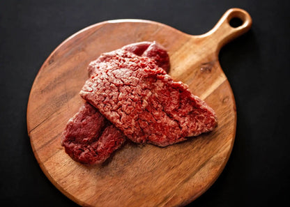 100% All-Natural Grass-Fed Pasture-Raised Wagyu Cube SteakTake your cooking skills to the next level with Hufeisen Ranch's 100% All-Natural Grass-Fed Pasture-Raised Wagyu Cube Steak. Perfectly tenderized to enhance its deli100%The Hufeisen-Ranch (WYO Wagyu)