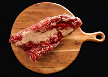 100% All-Natural Grass-Fed Pasture-Raised Wagyu Tri-TipHufeisen Ranch's 100% All-Natural Grass-Fed Pasture-Raised Wagyu Tri-Tip is the ultimate indulgence for any beef enthusiast. Sourced from below the sirloin, this thi100%The Hufeisen-Ranch (WYO Wagyu)