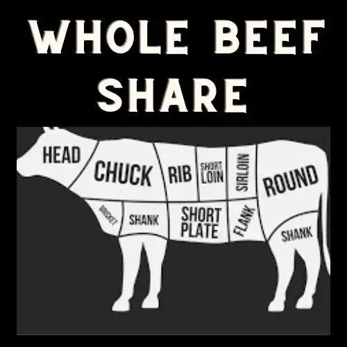 CSA Whole Grass-Fed Pasture-Raised Wagyu Beef Deposit

Whole Grass-Fed and Finished Fullblood Wagyu Beef.  
All-Natural, No Antibiotics, No Hormones. 
 Bulk sold by whole cow.
Grass-fed and grass-finished Fullblood WagCSAThe Hufeisen-Ranch (WYO Wagyu)