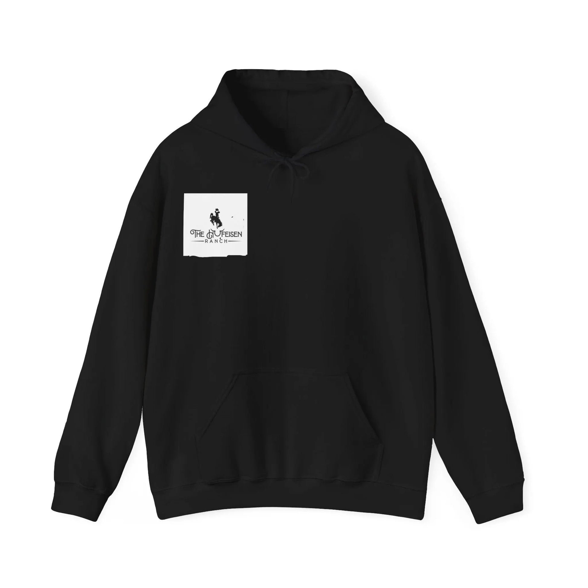 Unisex Heavy Blend™ Hooded SweatshirtThis unisex heavy blend hooded sweatshirt is relaxation itself. Made with a thick blend of cotton and polyester, it feels plush, soft and warm, a perfect choice for Unisex Heavy Blend™ Hooded SweatshirtThe Hufeisen-Ranch (WYO Wagyu)Hoodie